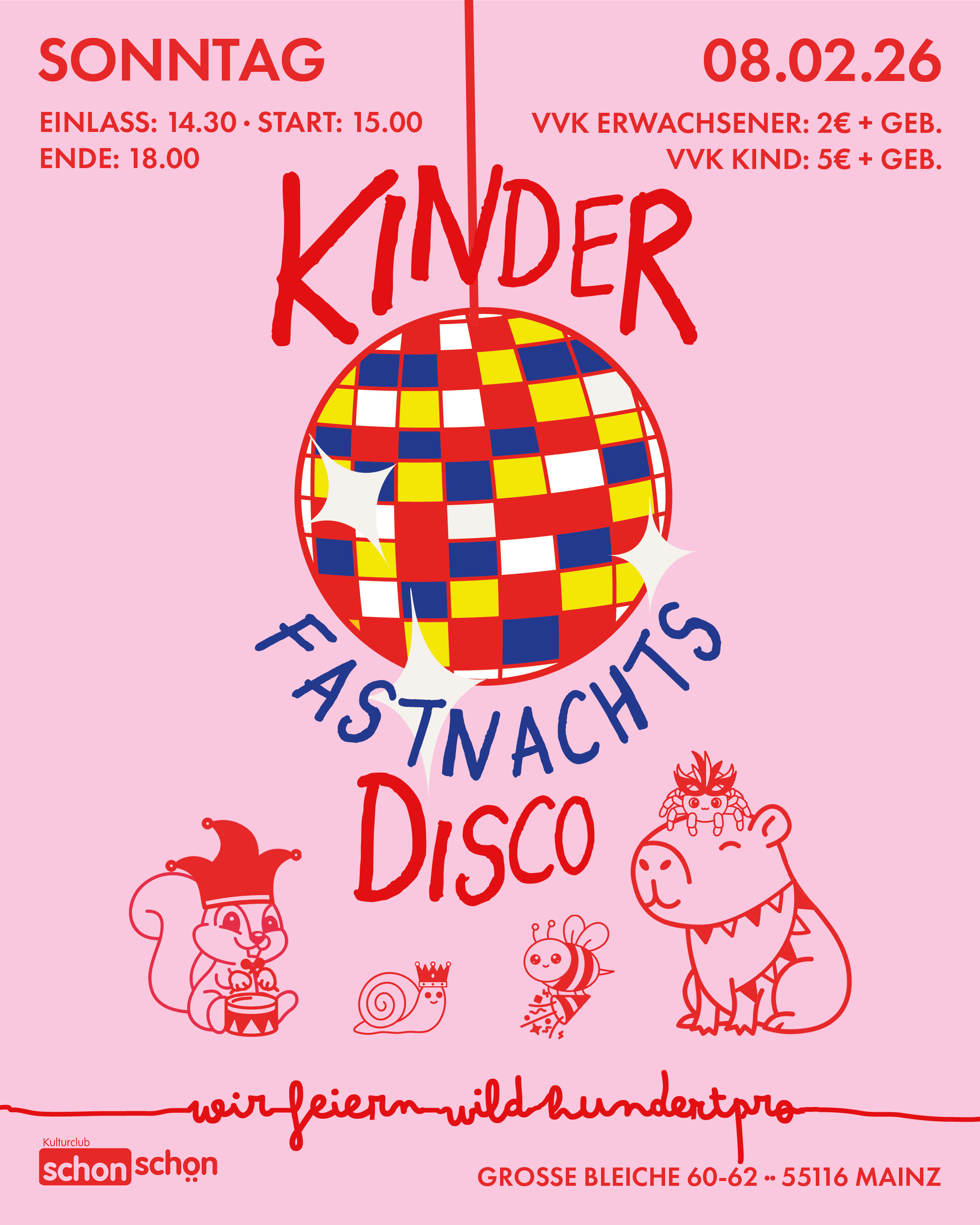 Veranstaltungsbild für Kinderdisco – Fastnachtsspecial!